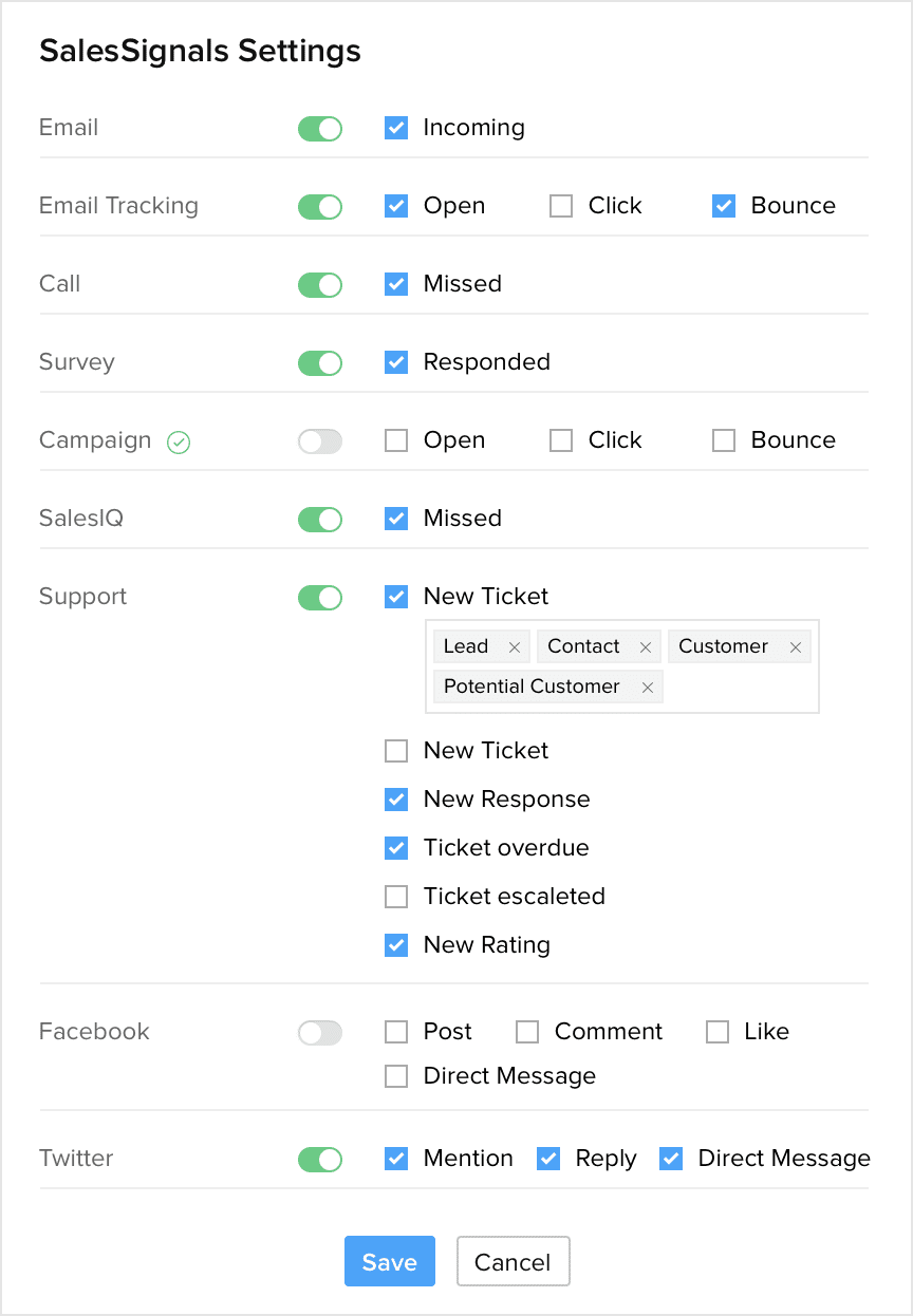 zoho crm email