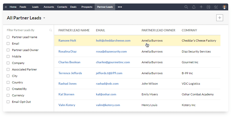 zoho crm portal yapısı