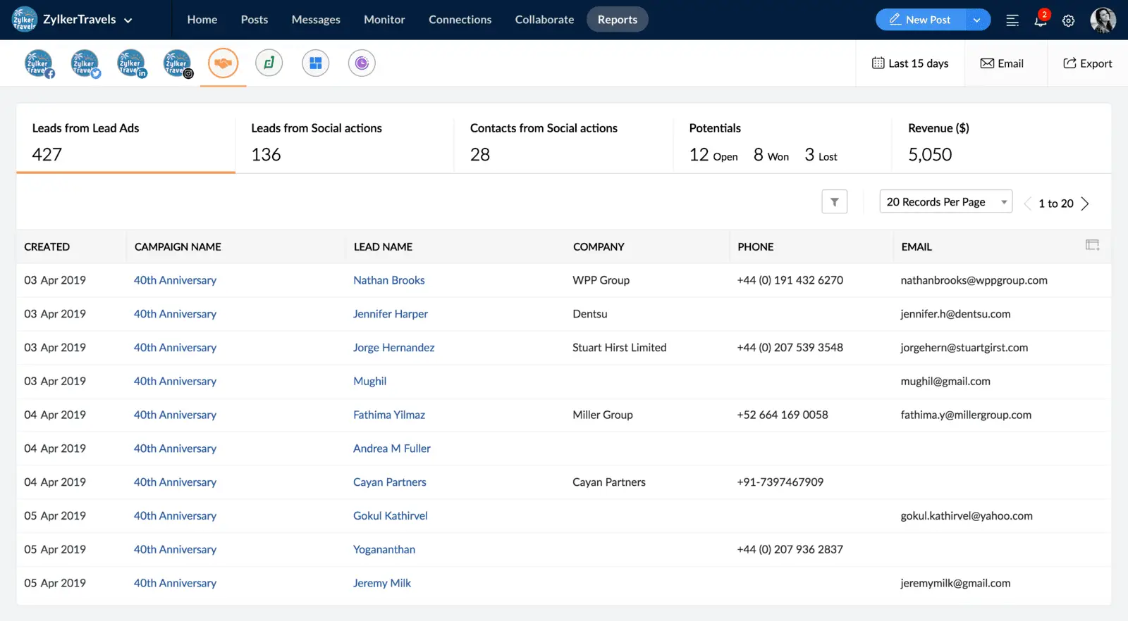 zoho crm facebook lead ads entegrasyonu