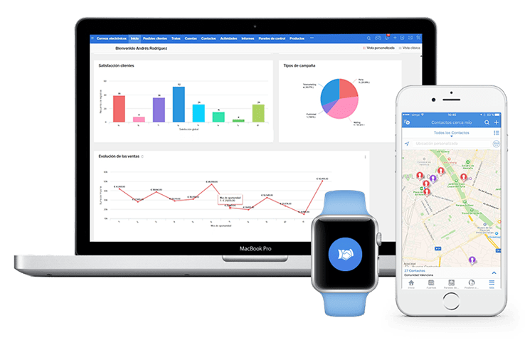 mobil ve masa üstü platformlarda zoho crm