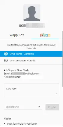 zoho crm whatsapp entegrasyonu