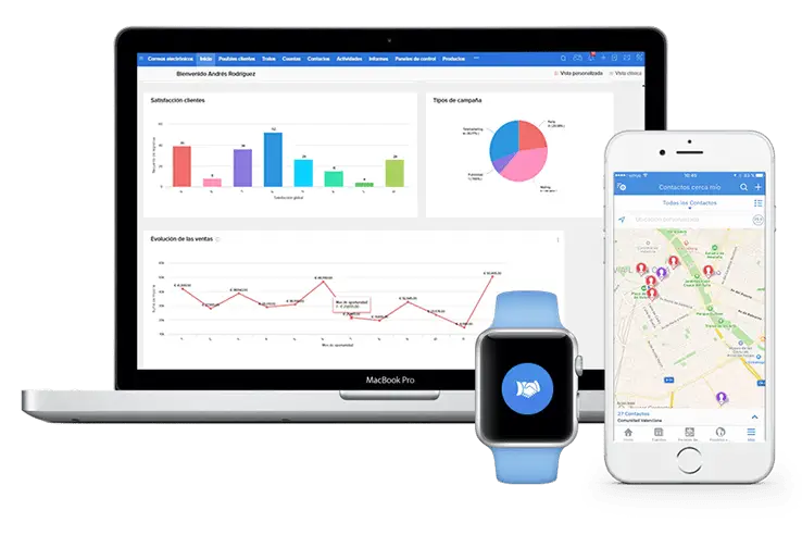 mobil ve masa üstü platformlarda zoho crm