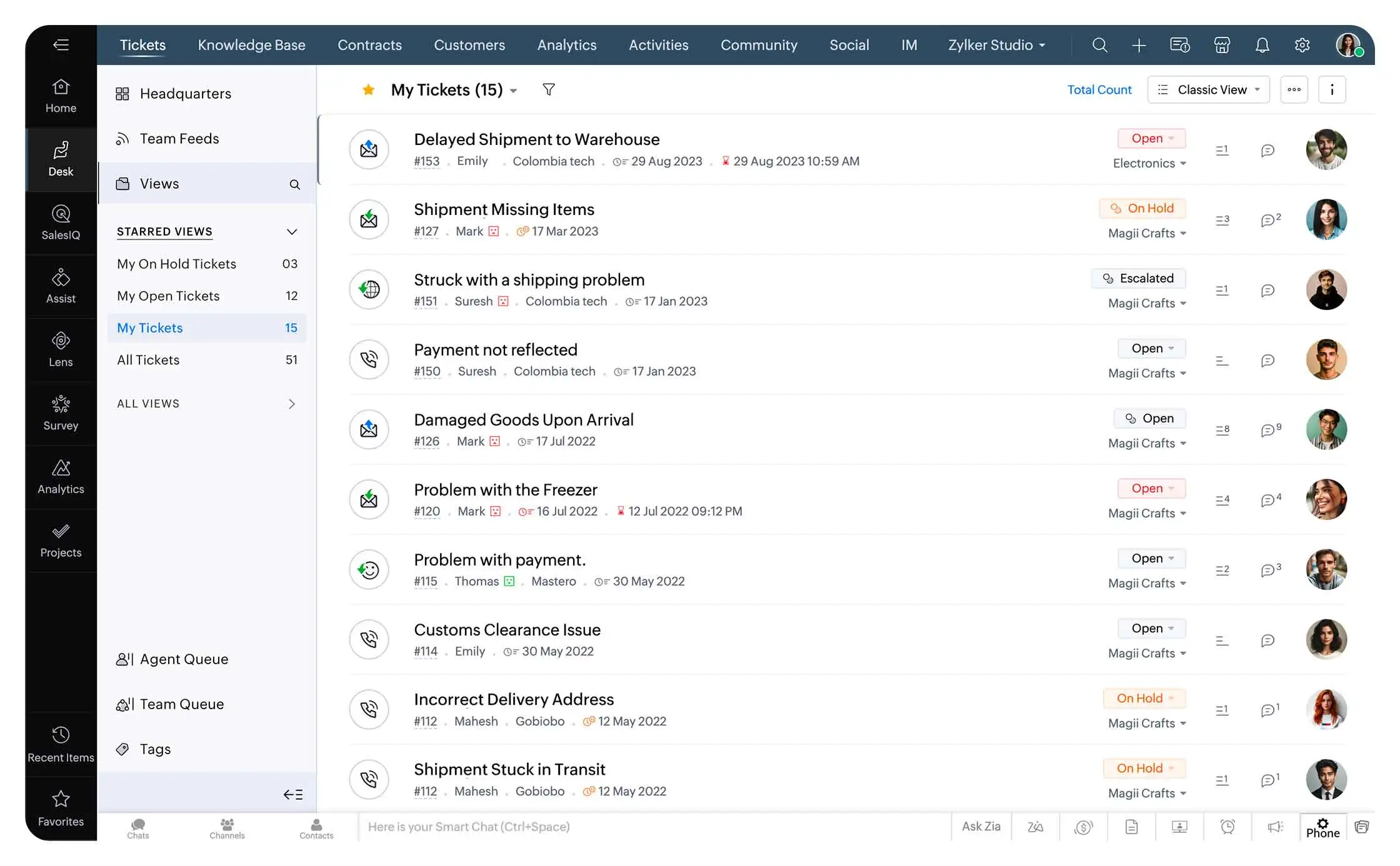 zoho service plus