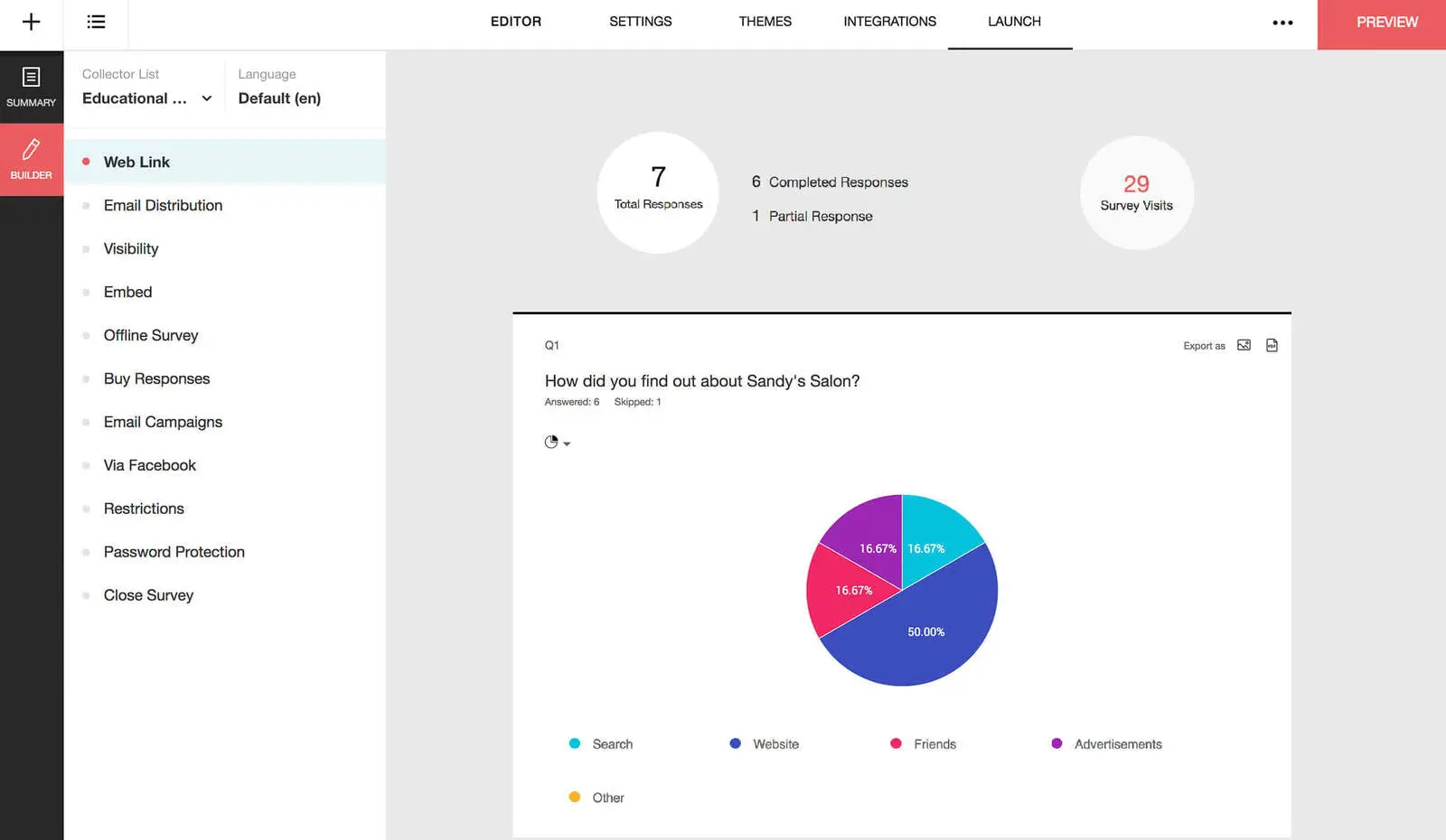 zoho survey detaylı anket raporları