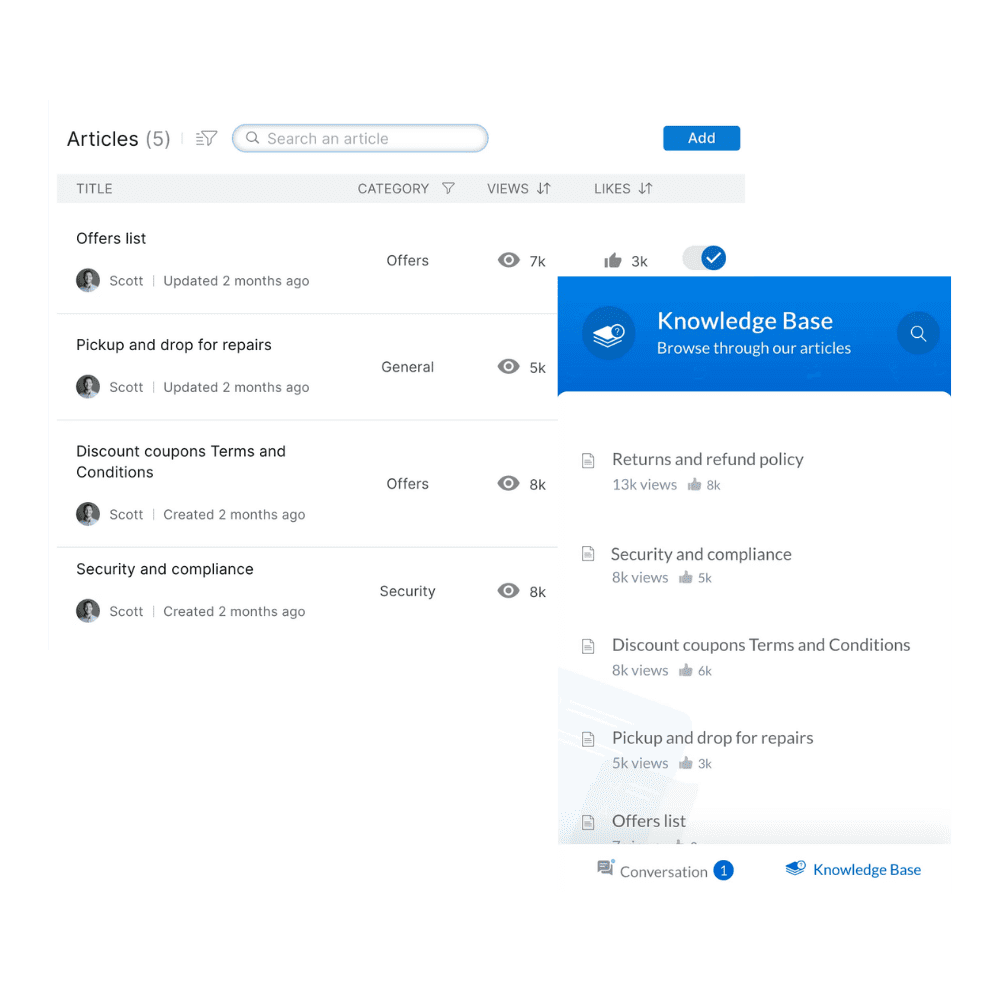 zoho salesiq kaynak kütüphanesi