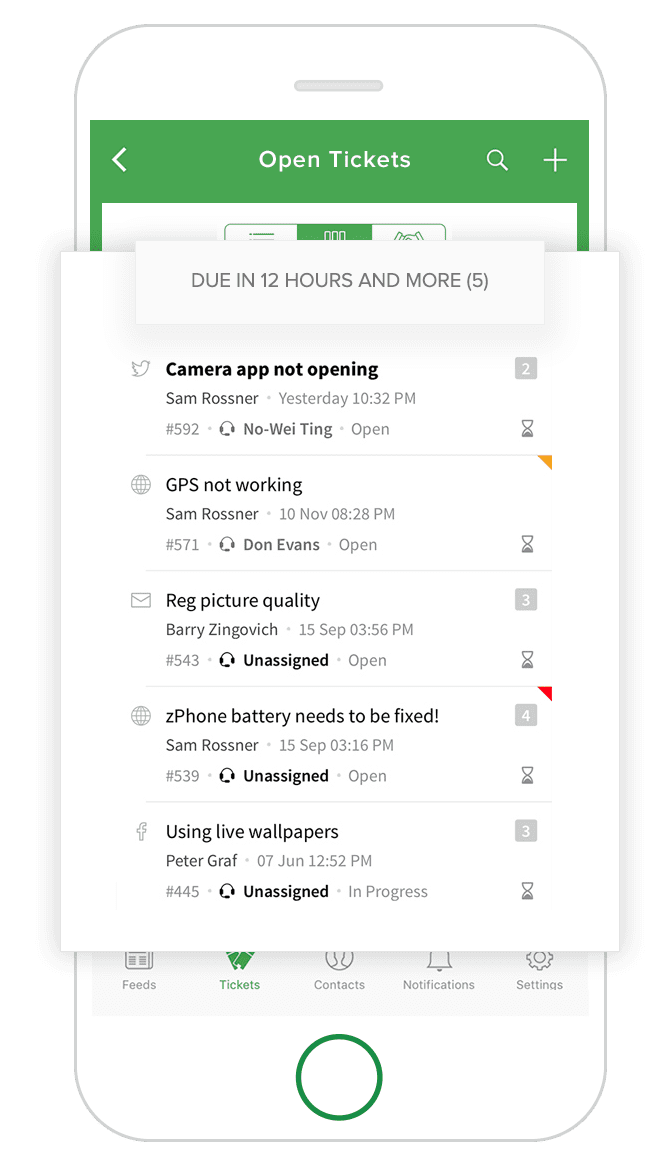 zoho desk mobil uygulama