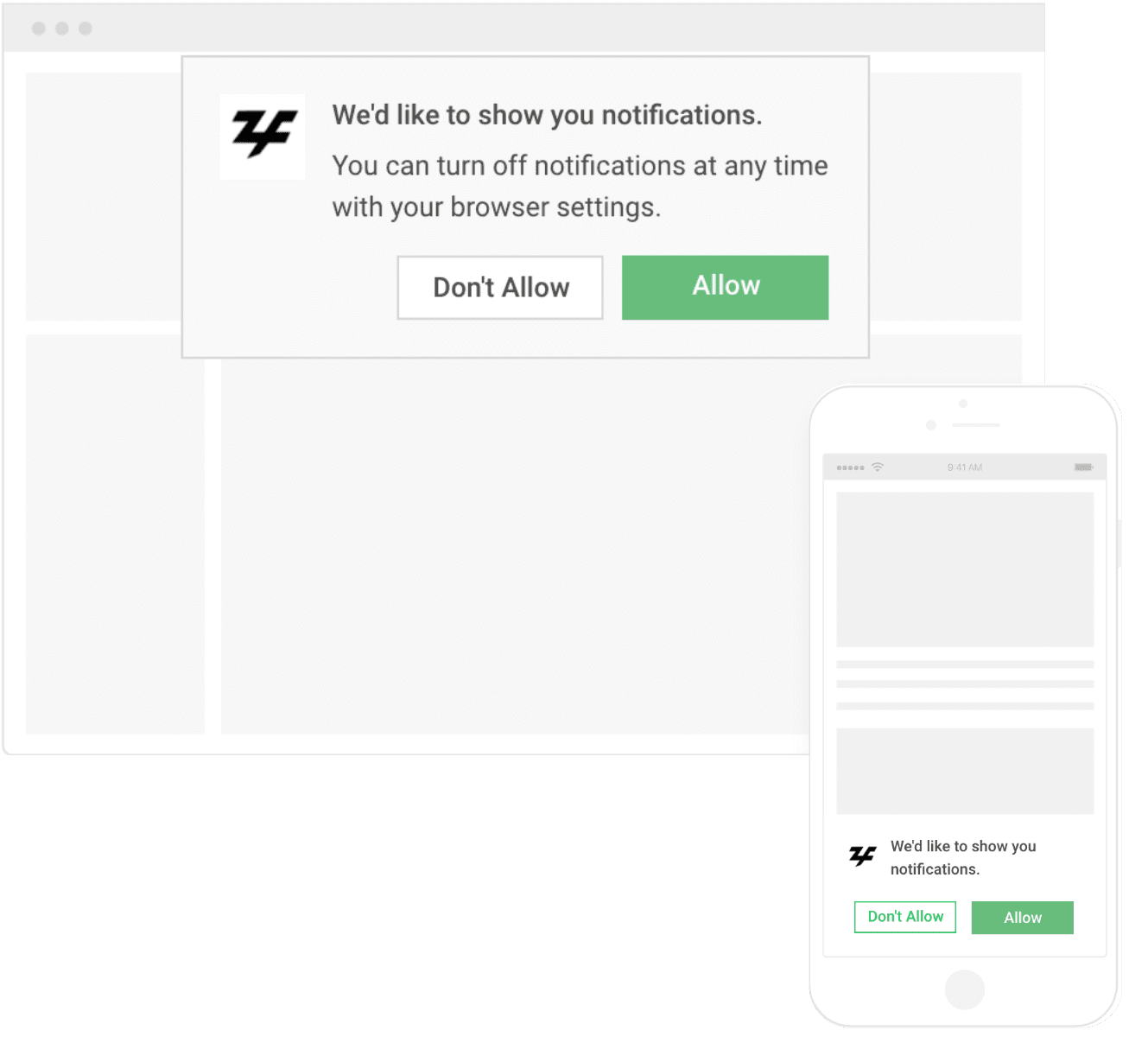 zoho page sense push notifications
