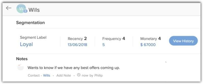 zoho crm pazarlama segmentasyon