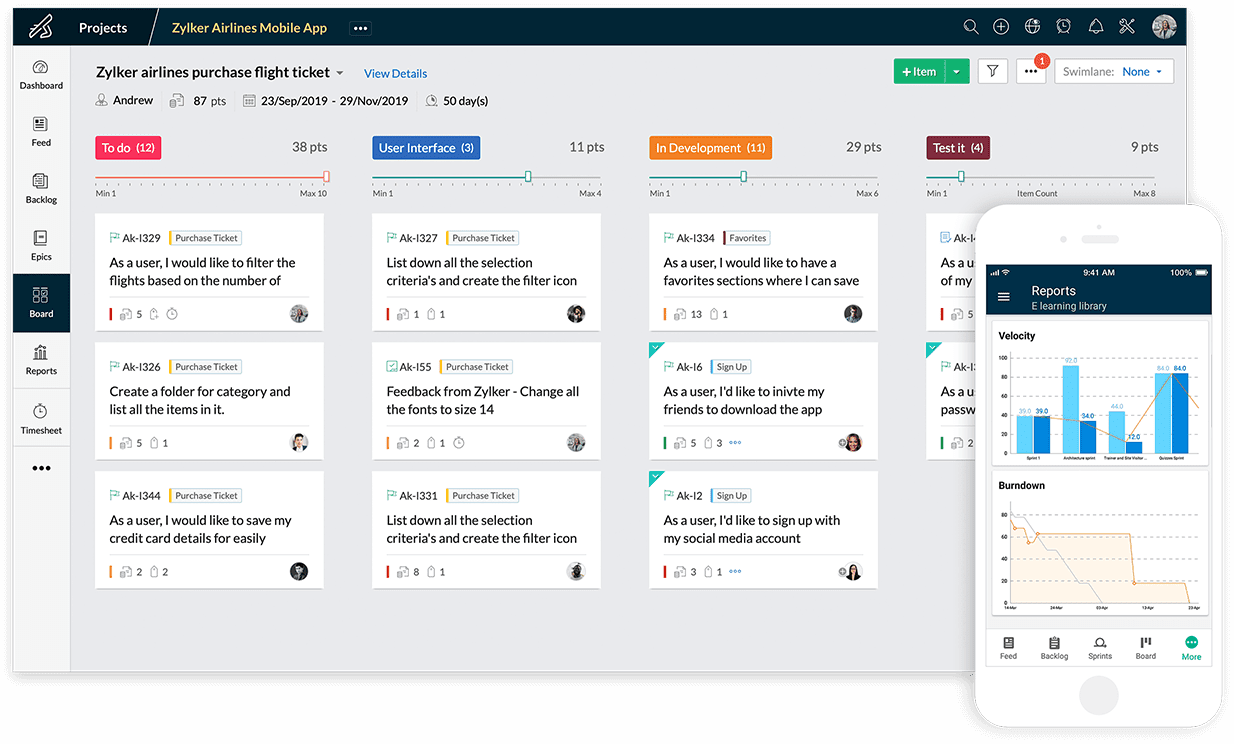 zoho sprints