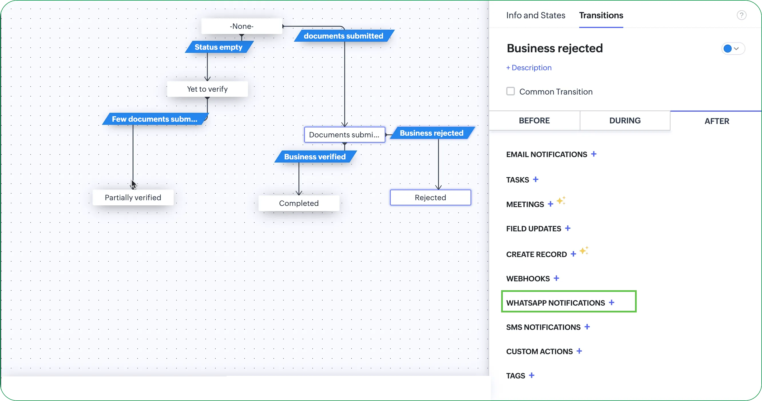 zoho crm whatsapp entegrasyonu