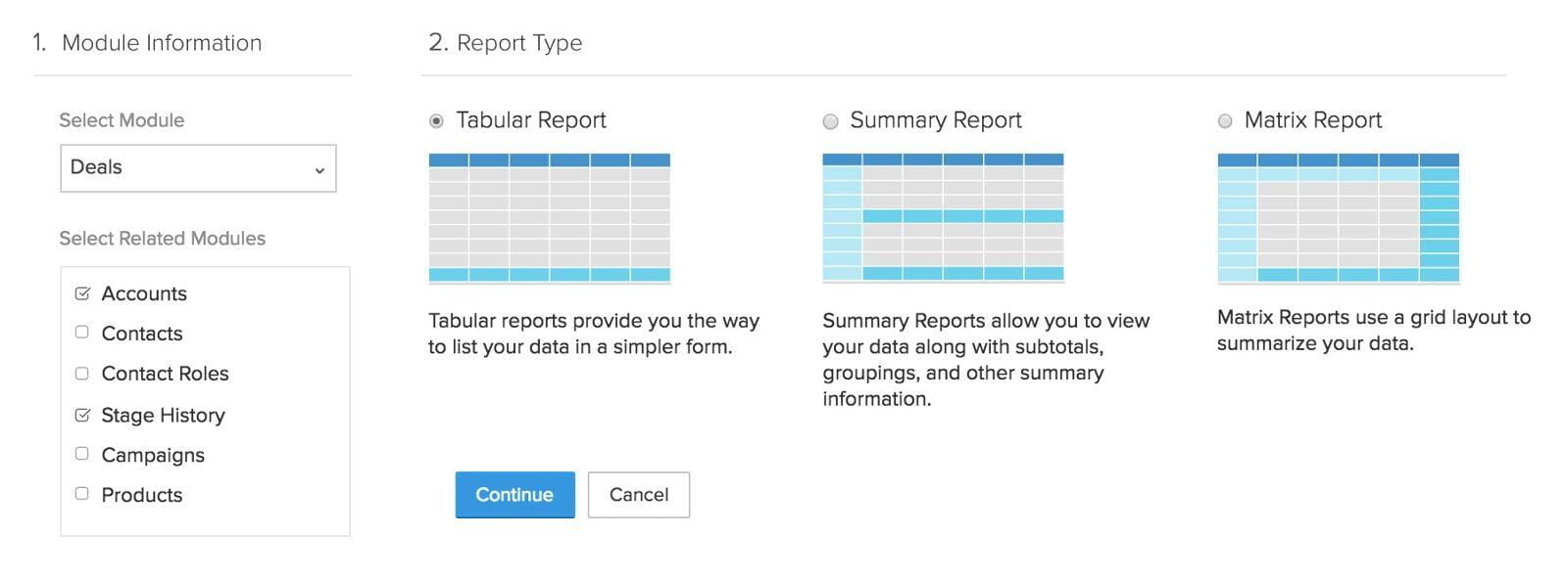 zoho crm dinamik raporlar