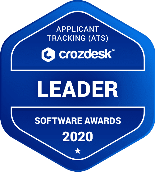 zoho recruit applicant tracking crozdesk leader software awards 2020 ödülü