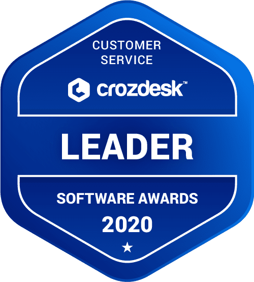 zoho desk customer service crozdesk leader software awards 2020 ödülü