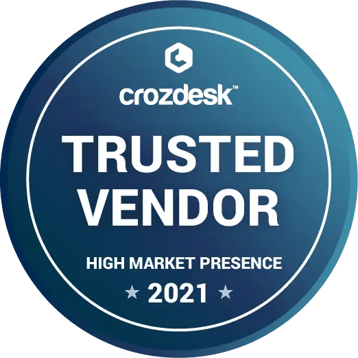 zoho creator crozdesk trusted vendor 2021 ödülü