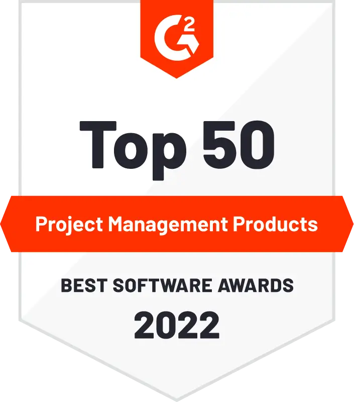 zoho sprints g2 top 50 project management products 2022 ödülü