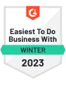 Qntrl g2 easest to do business with winter 2023 ödülü