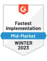 zoho forms g2 fastest implementation mid-market winter 2023 ödülü