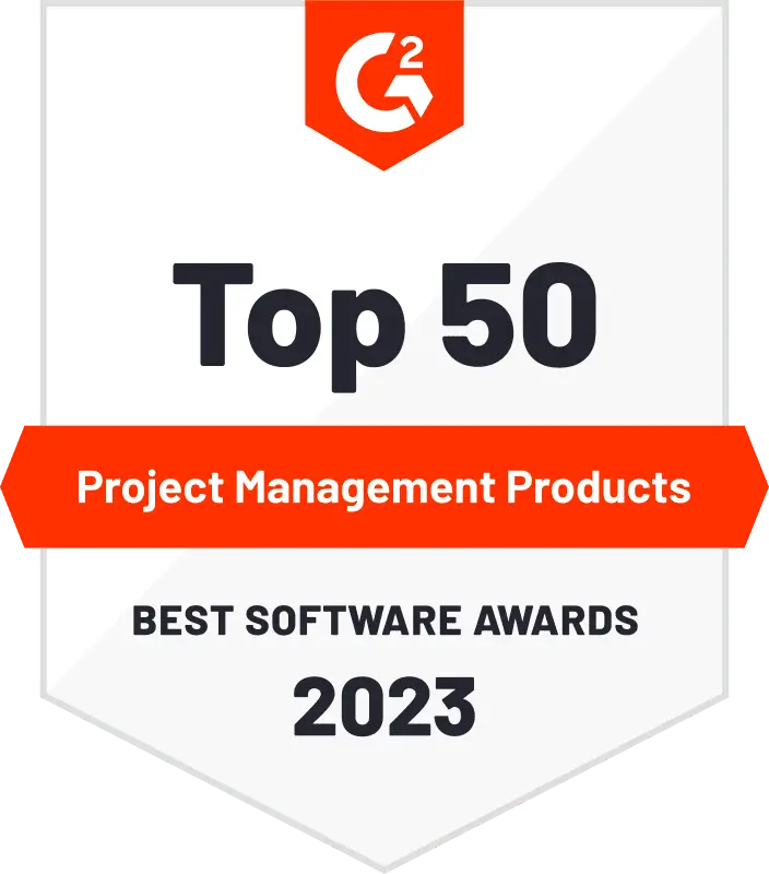 zoho sprints g2 top 50 projects management products 2023 ödülü