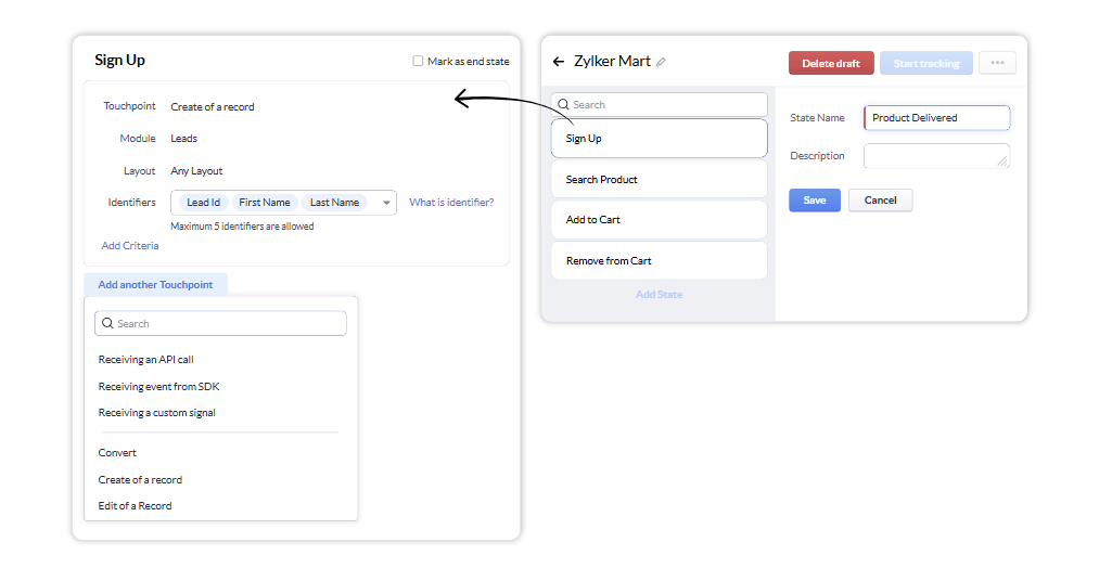 zoho crm path finder
