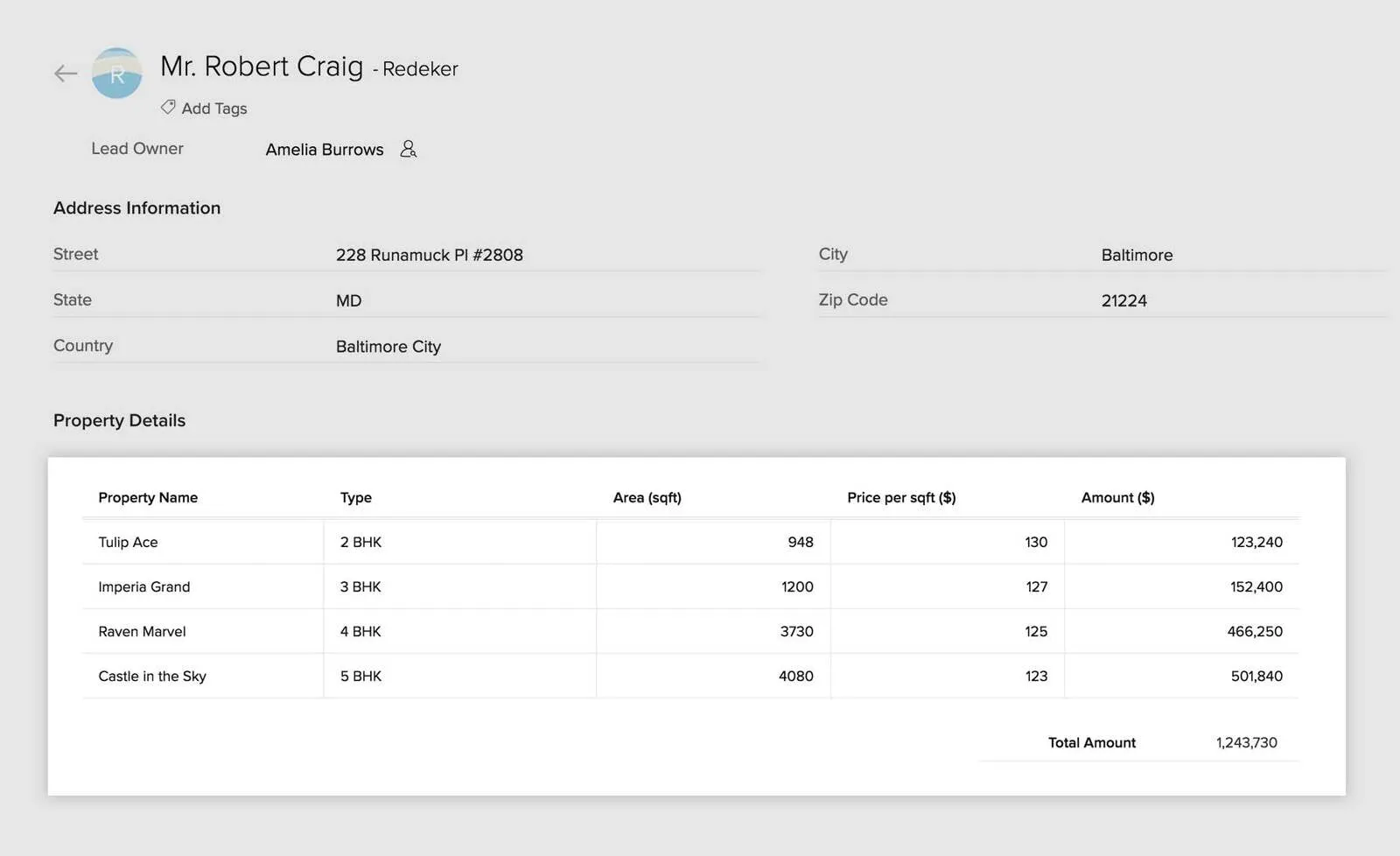 zoho crm altformlar