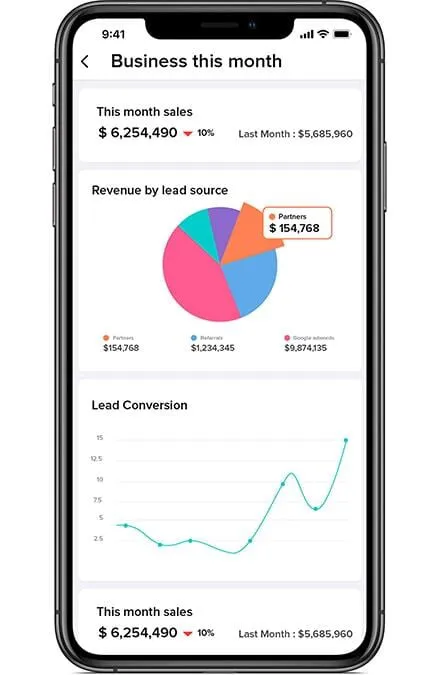 zoho crm analytics app