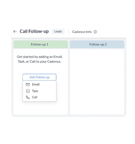 zoho crm cadences