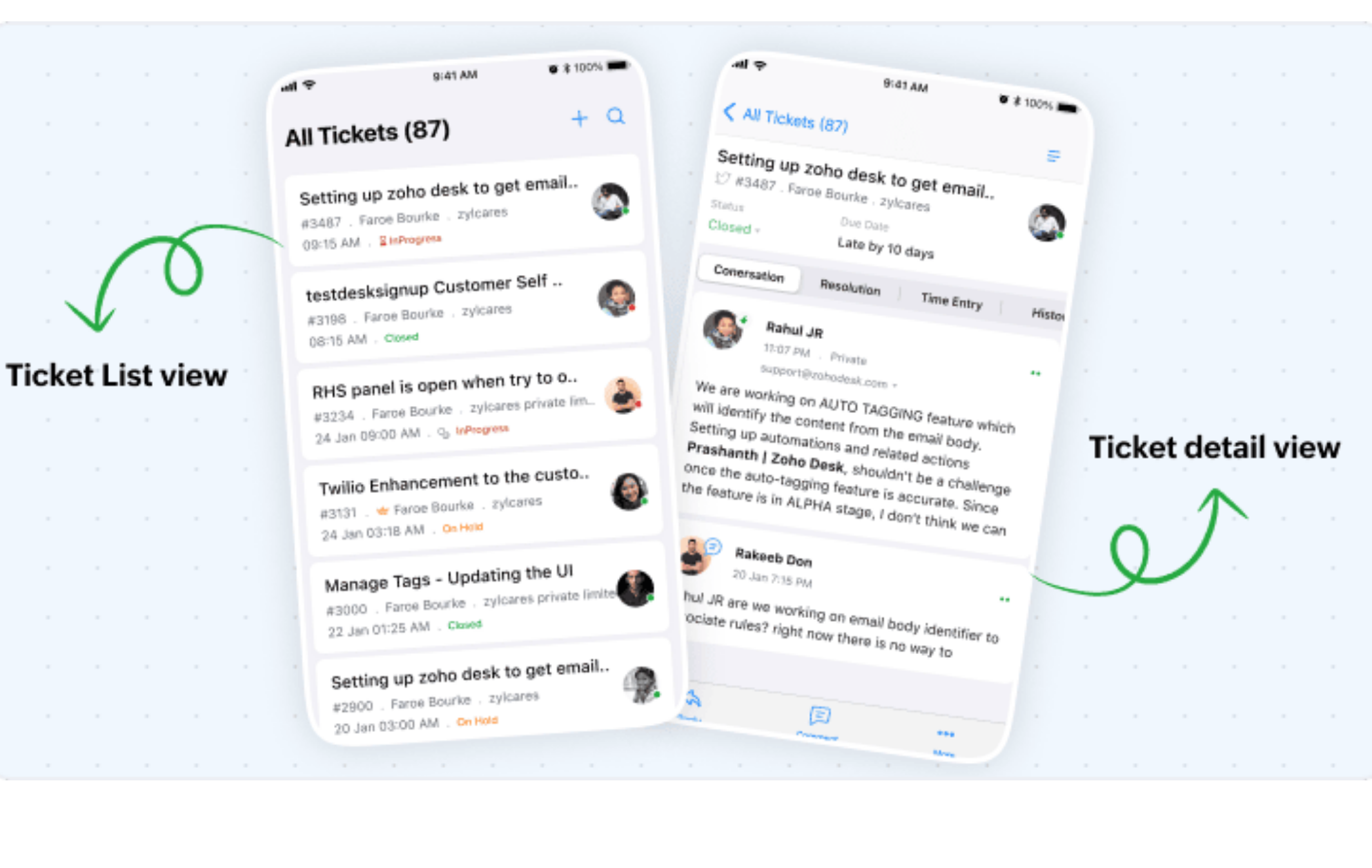 zoho desk ekip isbirligi
