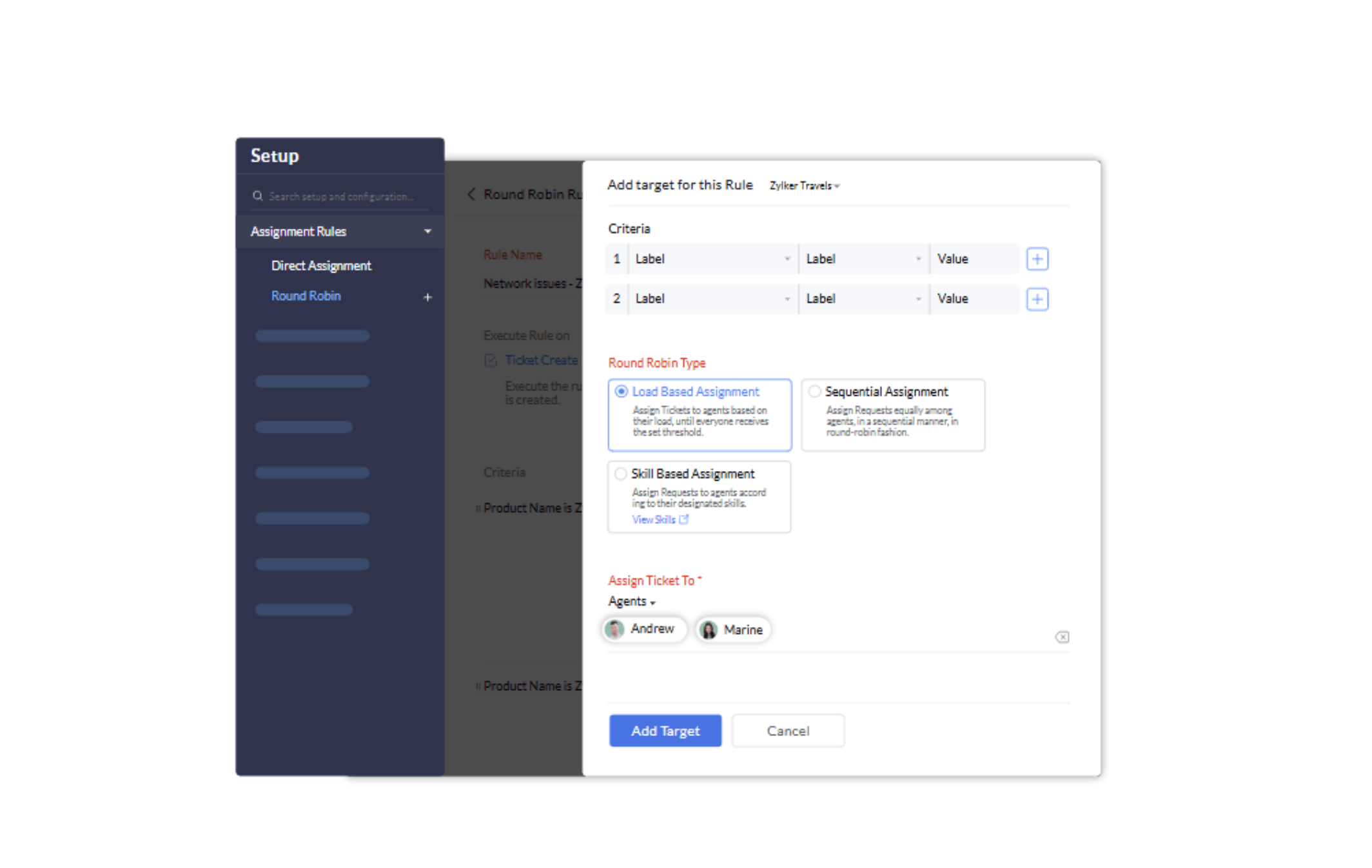 zoho desk talep atamasi