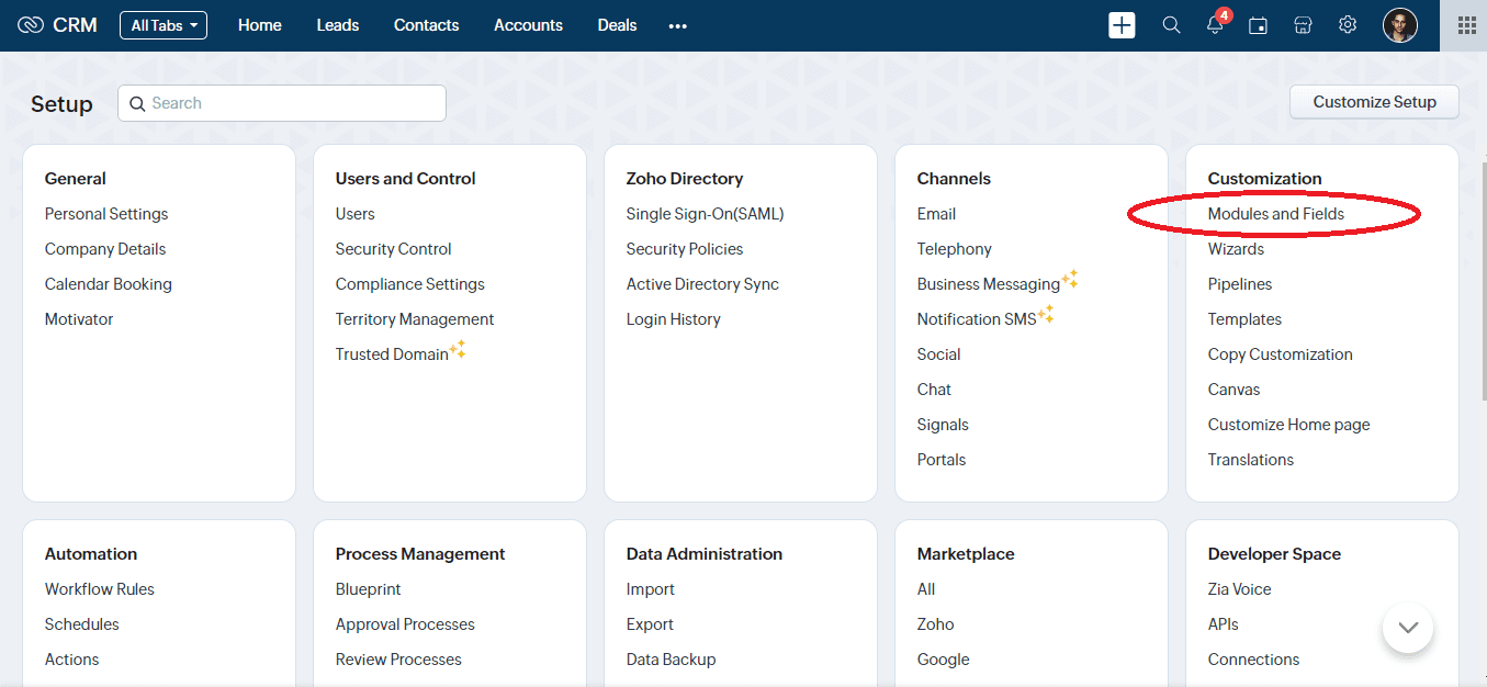 zoho crm kdv oranı değiştirme