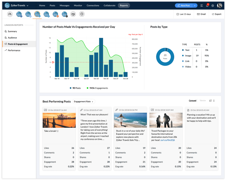 zoho social