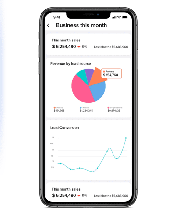 zoho crm mobil app