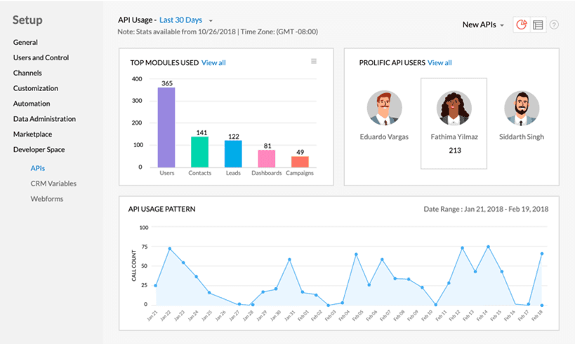 zoho crm developer uygulamaları