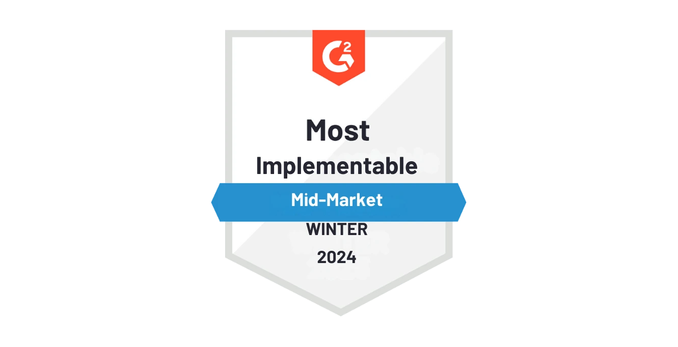 2024 Most implementable in Mid Market