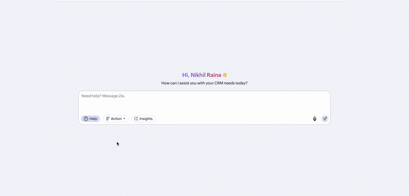 zoho crm generative ai