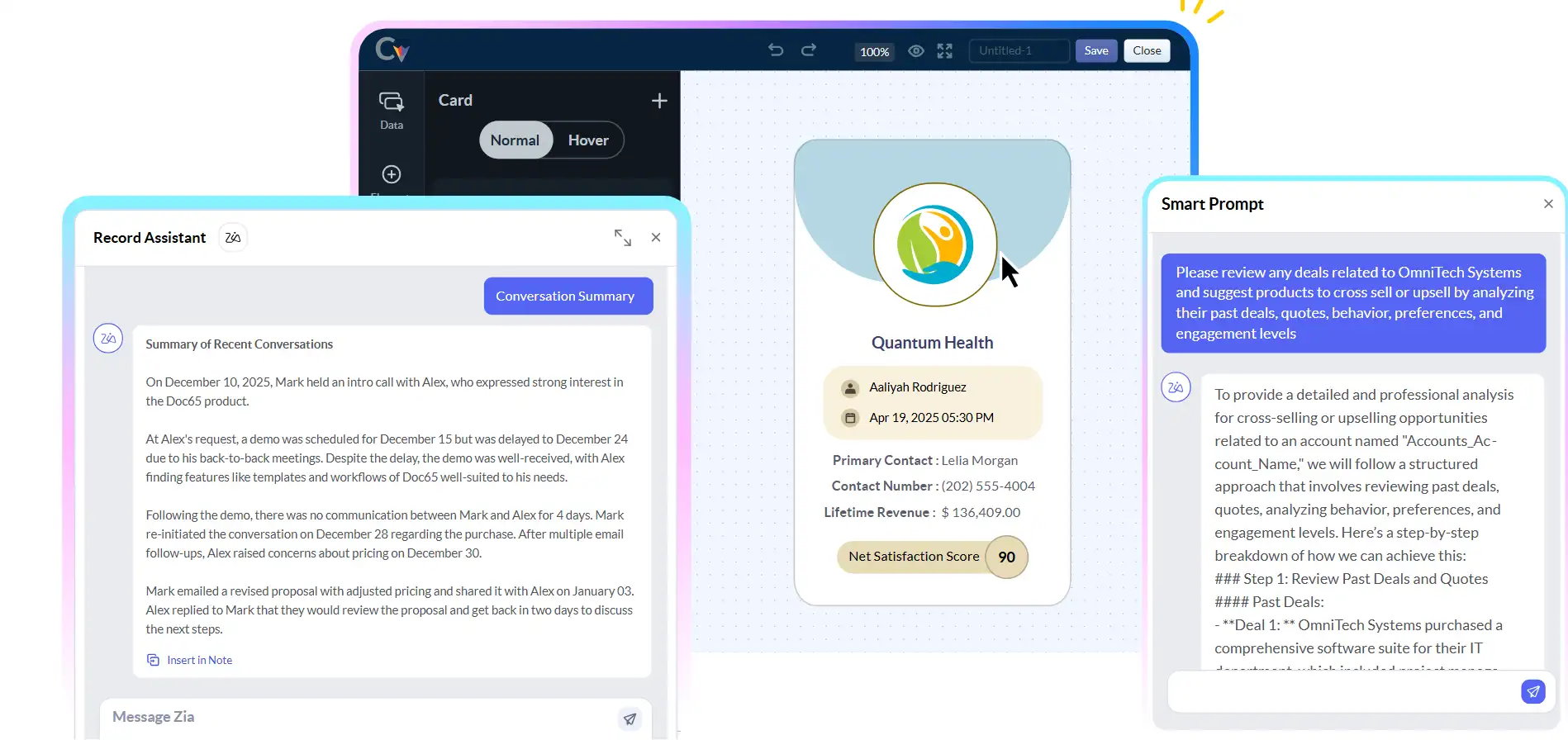 zoho crm generative ai