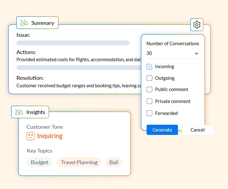 zoho crm cx intelligence