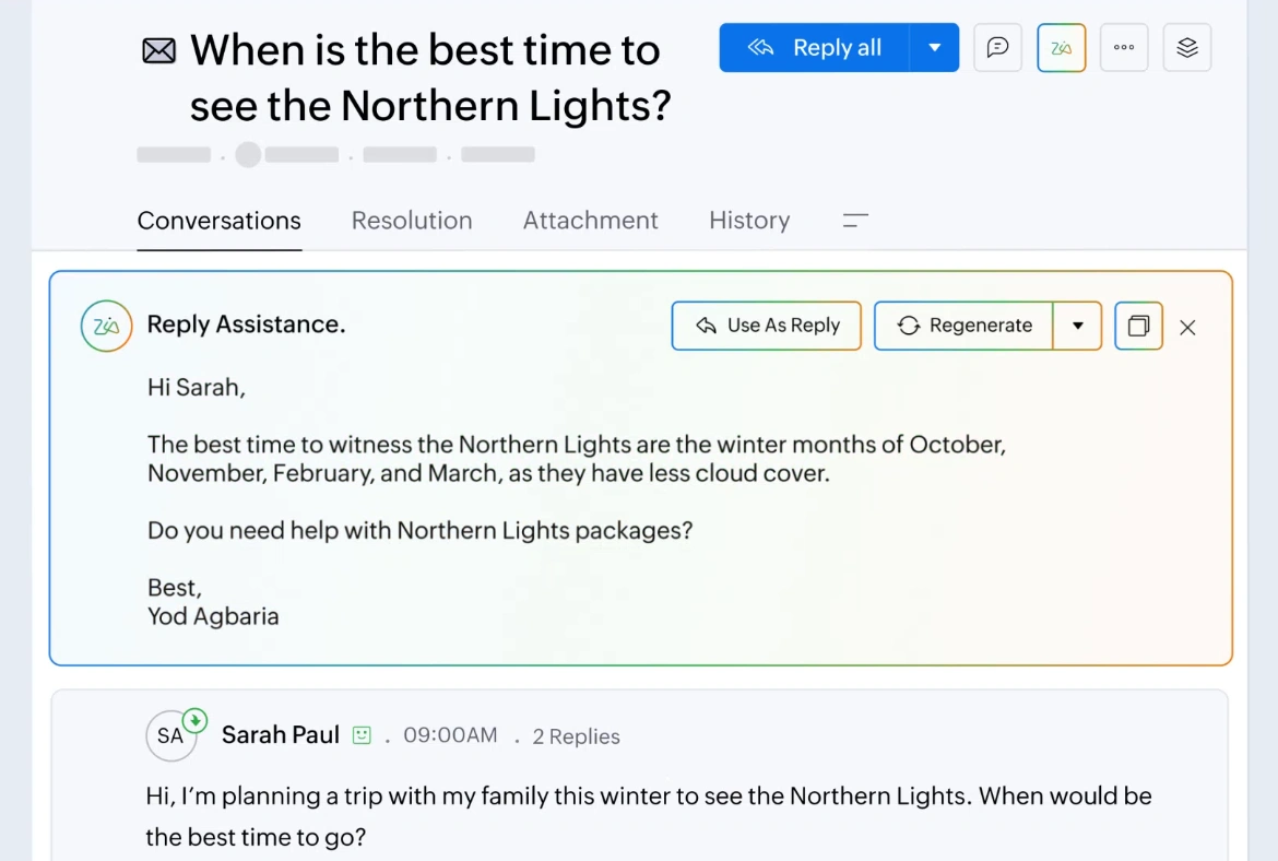 zoho crm cx intelligence