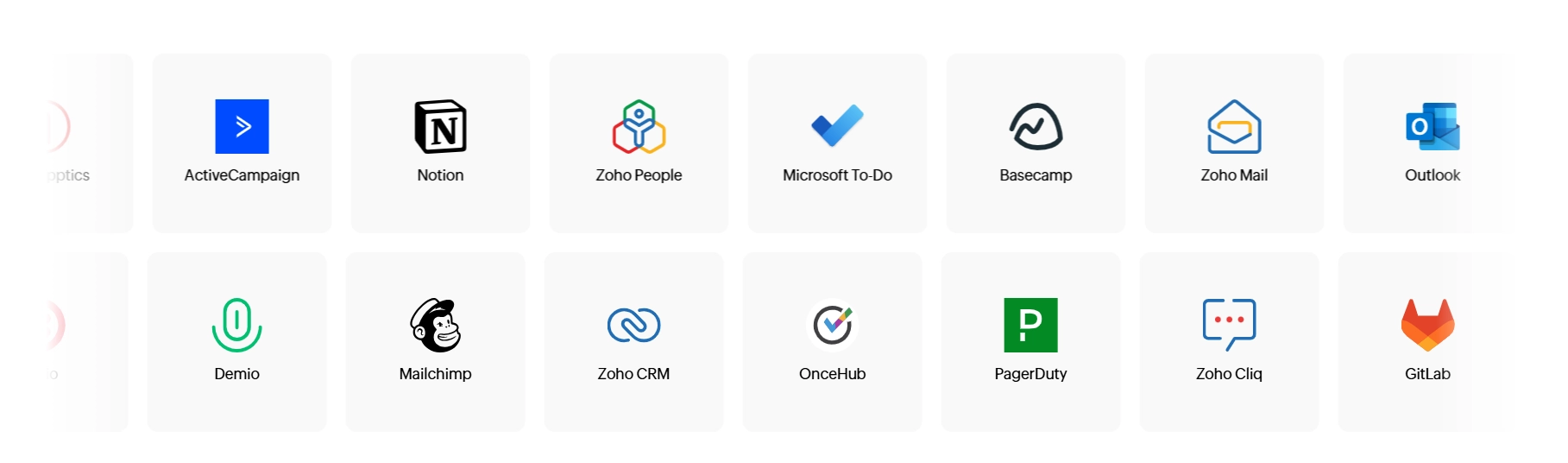 zoho mcp entegrasyonları